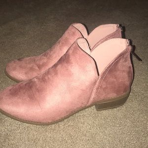 Pink booties